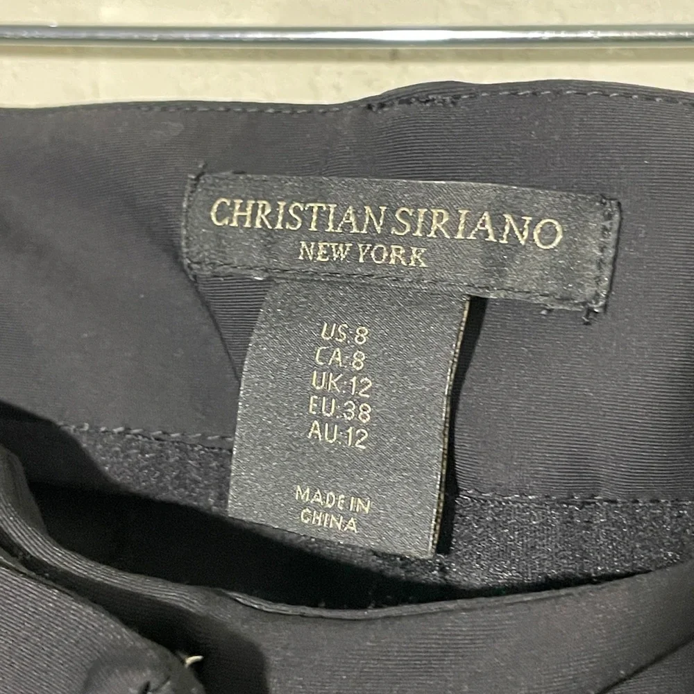 Christian Siriano Women’s Black Dress Trousers - Size 8 - Picture 2 of 5